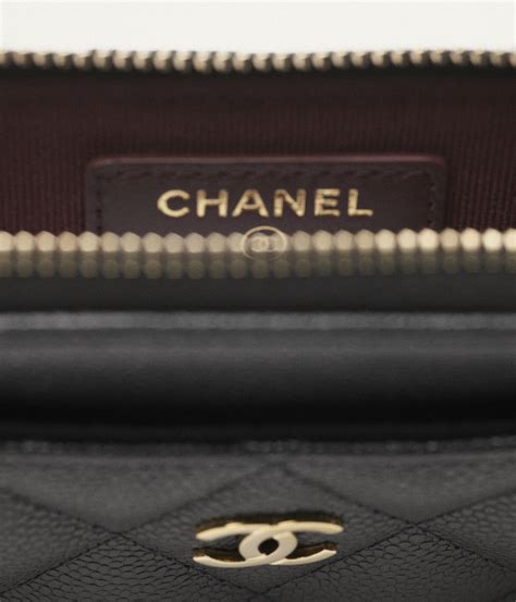 chanel classic zipped card holder|real chanel card holder.